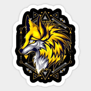 dog gold Sticker